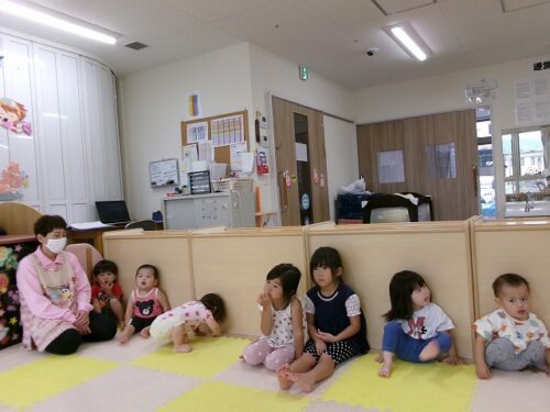 避難訓練（パンダルーム）