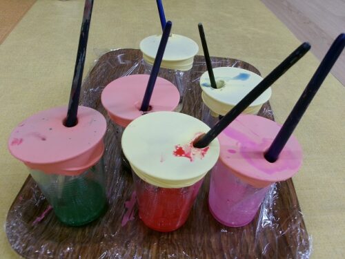 絵の具制作（パンダルーム）