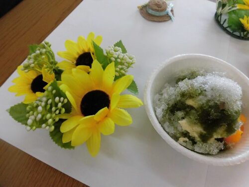 💥第二弾💥かき氷🍧　〜②杯目　青空に泳ぐ帽子を掬ひけり〜