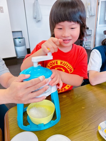 かき氷作り🍧