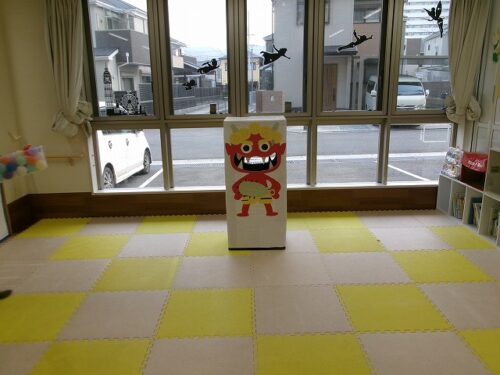 節分～豆まき大会①（パンダルーム）