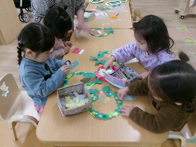 クリスマス制作２回目（パンダルーム）