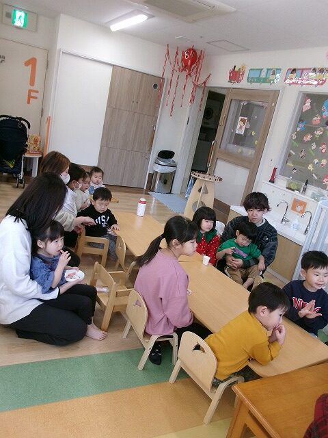 お餅つきpart1（パンダルーム）